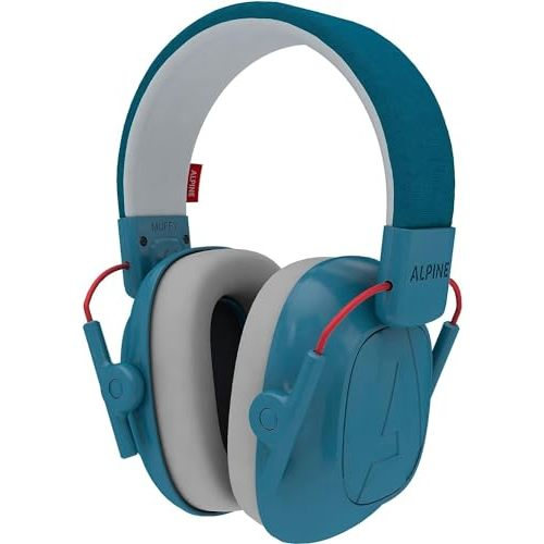 Alpine Muffy Kids - Hearing Protection - CE & ANSI Certified - Adjustable for Ages 3-16 years - Noise Cancelling Headphones - 22dB Sound Reduction Ideal for Protection and Concentration Aid - Blue