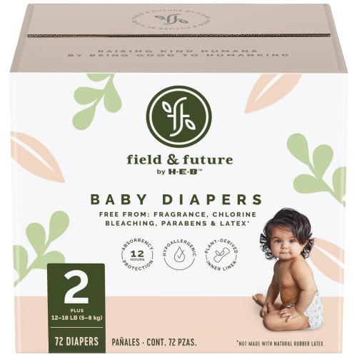 Field & Future by H-E-B Plus Pack Baby Diapers - Size 2