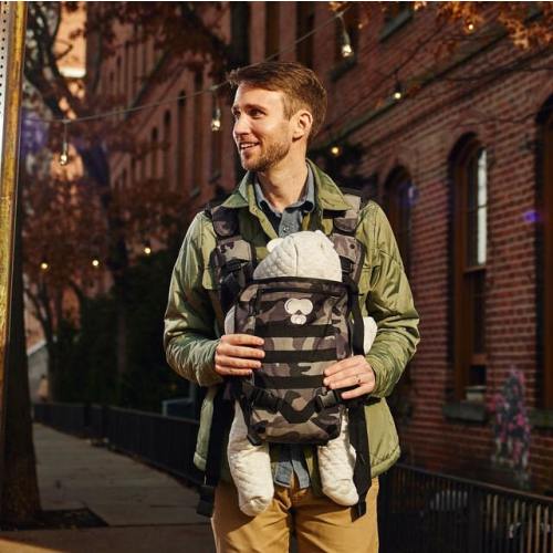 Black & Grey Camo Baby Carrier