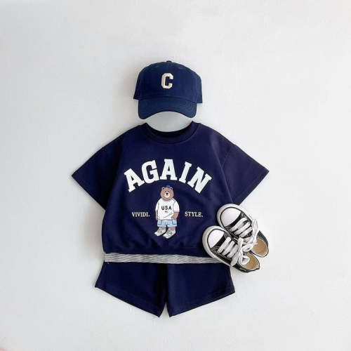 'AGAIN' Tee & Shorts Set