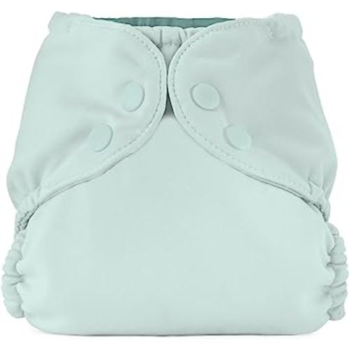 Esembly Cloth Diaper Outer, Swim Diaper, Waterproof Cloth Diaper Cover, Leak-Proof and Breathable Layer Over Prefolds, Flats or Fitteds, Reusable Diaper with Snap Closure - Size 1 (7-17lbs), Mist