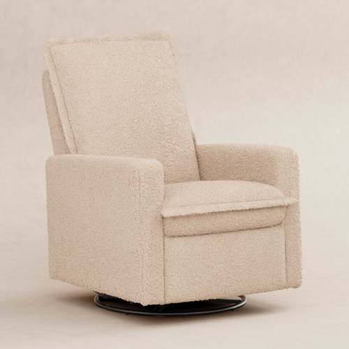 Cali Flange Recliner and Swivel Glider - Chai Shearling