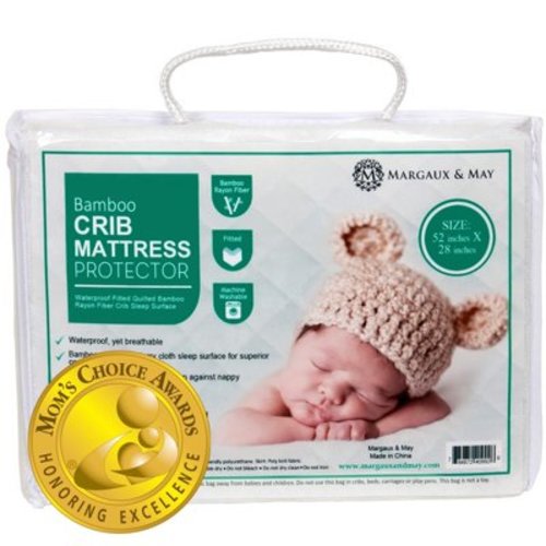 Margaux & May Crib Mattress Pad – Waterproof, OEKO-TEX Certified, Easy to Clean