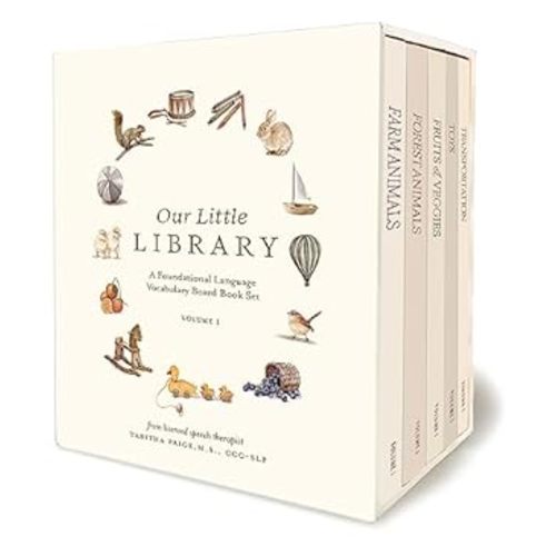 Amazon.com: Our Little Library: A Foundational Language Vocabulary Board Book Set for Babies: 9781958803578: Paige, Tabitha, Paige Tate & Co.: Books