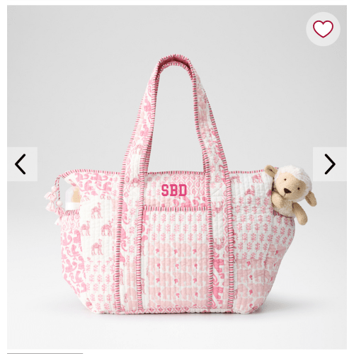 Patchwork Quilted Diaper Bag