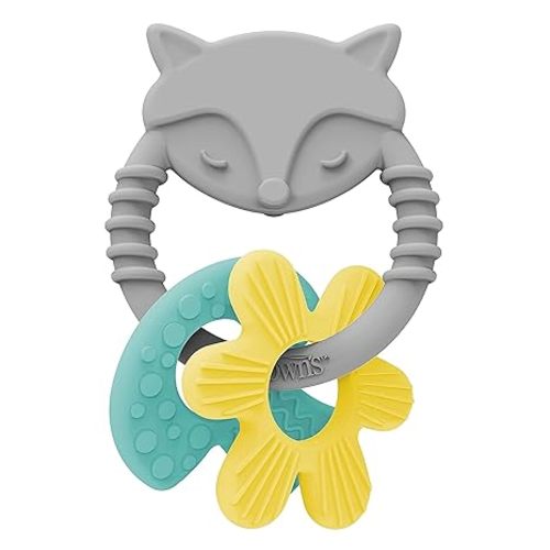 Dr. Brown’s Learning Loop Silicone Ring Teether, Fox - 3m+