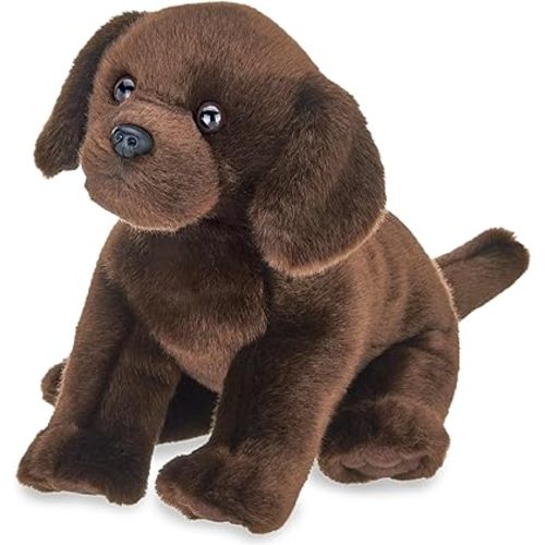 Bearington Brody The Labrador Stuffed Dog, 13 Inch Chocolate Lab Stuffed Animal