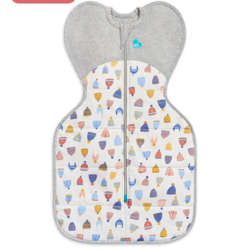 Swaddle Up™ 2.5 TOG Cotton White Happy Hats Small