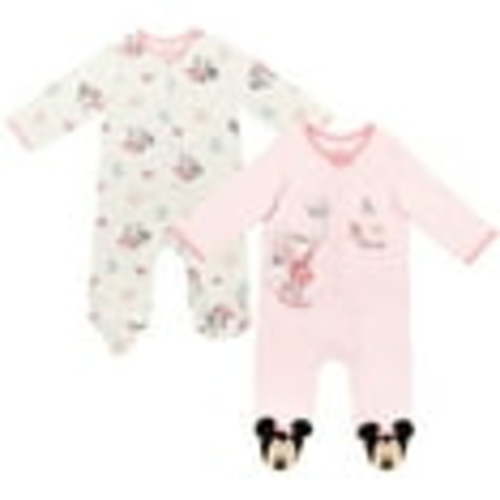 Disney Minnie Mouse Infant Baby Girls 2 Pack Zip Up Sleep N' Plays Newborn to Infant