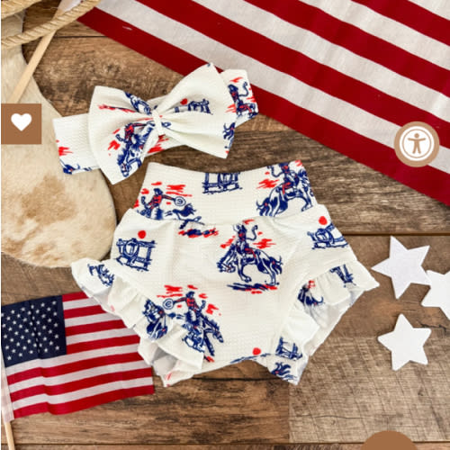 American Cowgirl Bummie & Bow