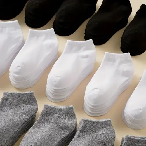 kids' solid color socks season knit fabric socks boys girls - Temu