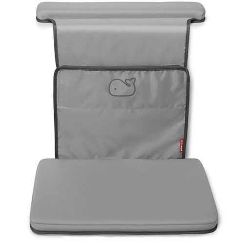 Skip Hop Baby Bath All-in-One Elbow Saver and Kneeler, Moby, Grey