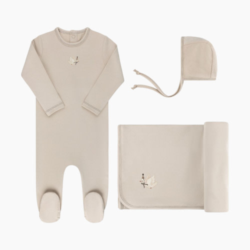 Elys & Co French Terry Take Me Home Set - Bird Beige, 1 M