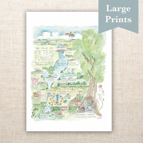 Peter Rabbit Tale Story Map Large Sizes