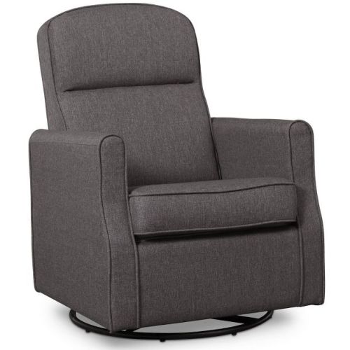 Delta Children Blair Slim Nursery Glider Swivel Rocker Chair - French Gray