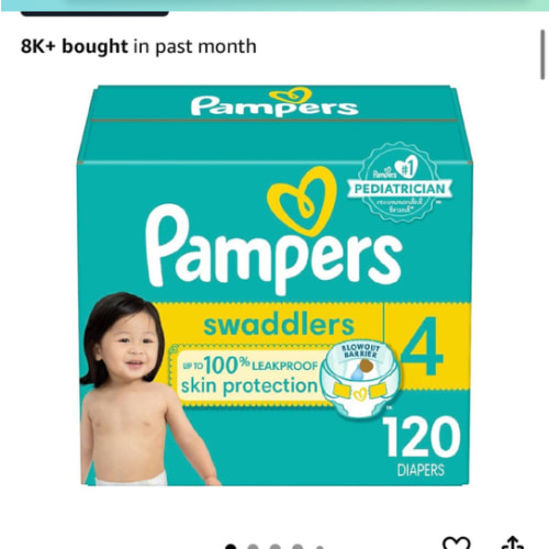 Amazon.com: Pampers Baby Diapers - Swaddlers - Size 3, 136 Count, Ultra Absorbent Disposable Infant Diaper