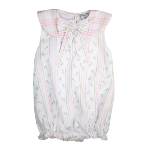 The Bella Bean | Rosebud Pink Plaid Easter Bubble