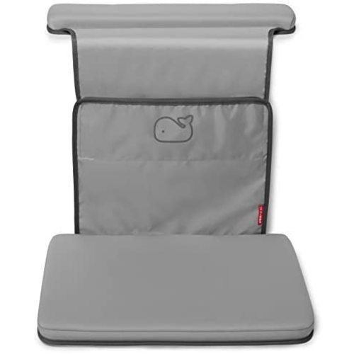 Skip Hop Baby Bath All-in-One Elbow Saver and Kneeler, Moby, Grey