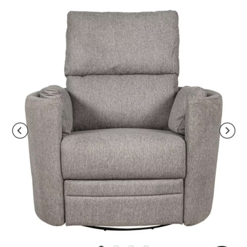 Eastern Shore Compass Power Swivel Glider with USB in Pebble | NFM