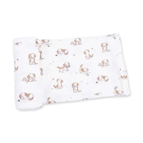 Explorer Puppy Blue - Swaddle Blanket – Angel Dear