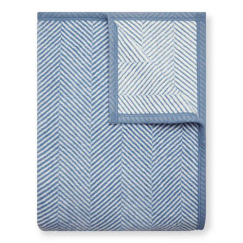 Harborview Herringbone Cornflower Blanket