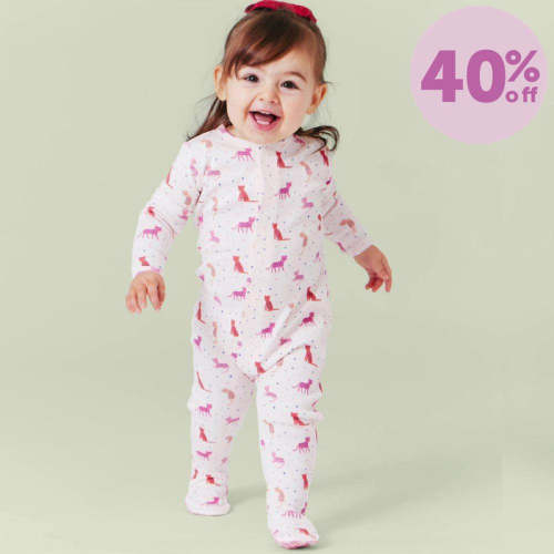 cheetah bonita magnetic footie | Size: 0-3M