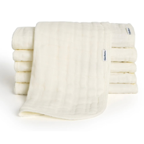 6-Pack Baby Neutral Vanilla Muslin Burp Cloths – Gerber Childrenswear
