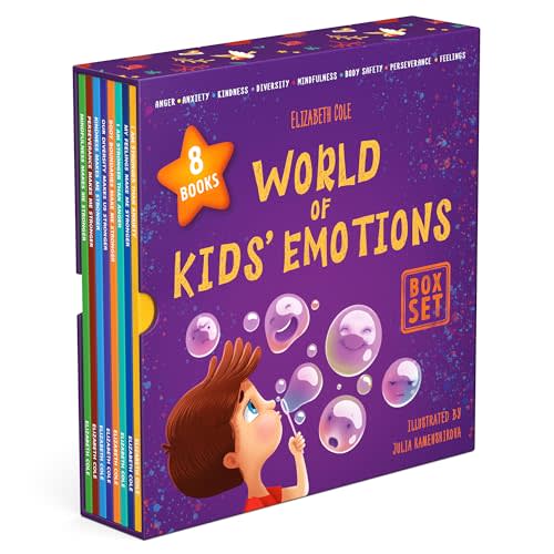 World of Kids' Emotions (Anger, Anxiety, Kindness, Diversity, Mindfulness, Body Safety, Perseverance, Feelings) - Box Set of 8 Books about Emotion Regulation, Social Emotional Intelligence, and more
