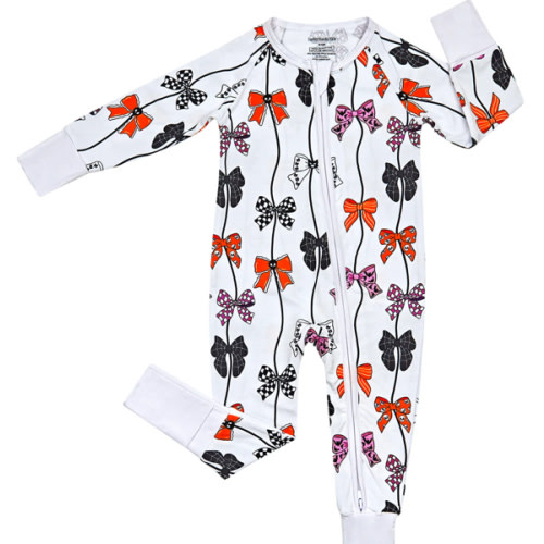 Bamboo Zip Romper | Spooky Bows