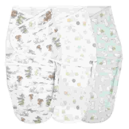 aden + anais - Disney Winnie Infant Swaddle Wraps, Baby Pooh Pattern - 3Pack
