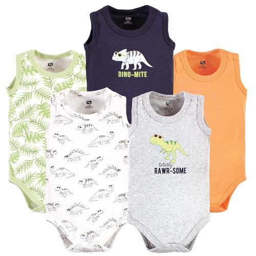 Hudson Baby Unisex Baby Cotton Sleeveless Bodysuits