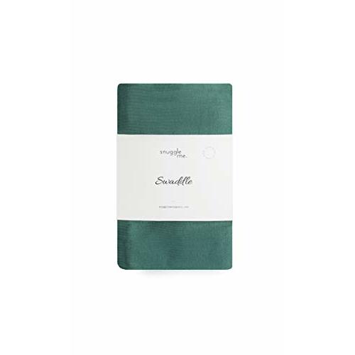 snuggle me Swaddle | Organic Cotton Swaddle Blanket, Soft Stretch, 47 x 47 inches (Moss)