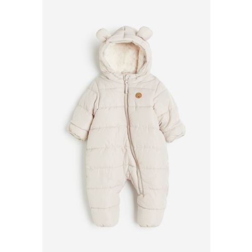 Padded Baby Bunting, Light taupe