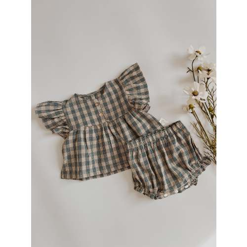 Paige Plaid Ruffle Set