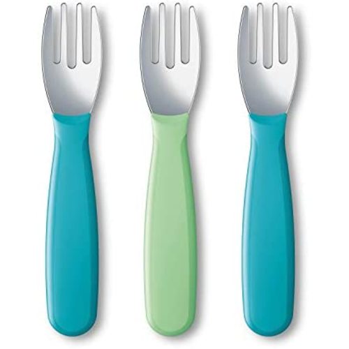 NUK Kiddy Cutlery Forks, 3 Pack, 18+ Months