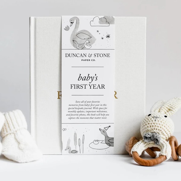 Baby's First Year Memory Book & Baby Photo Album by Duncan & Stone – Duncan & Stone Paper Co.