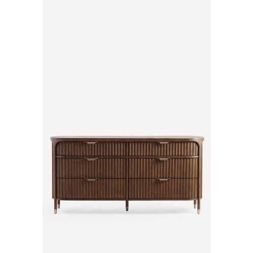 The Isla Fluted-Wood Six-Drawer Dresser