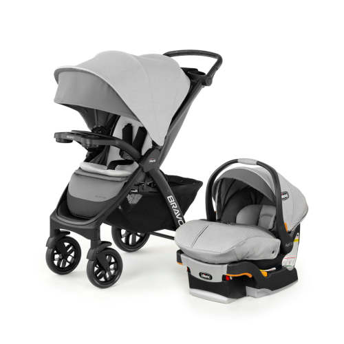 Chicco Bravo LE Trio Travel System in Driftwood