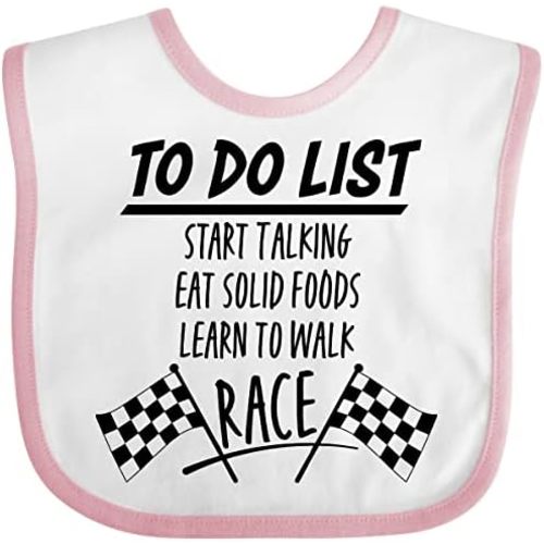 inktastic To Do List Funny Racing for Baby Baby Bib