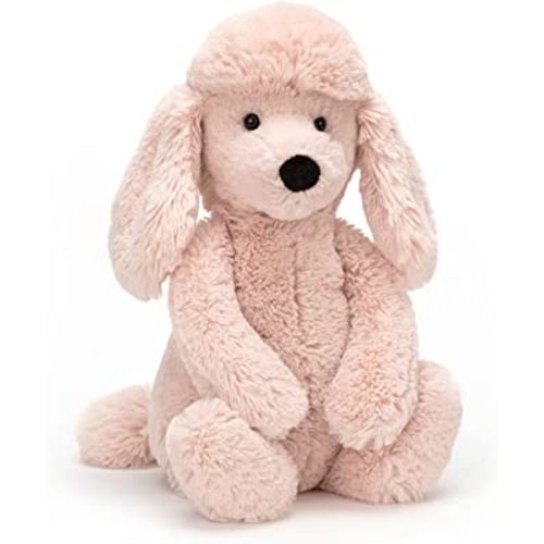 Jellycat Bashful Blush Poodle Stuffed Animal, Medium, 12 inches