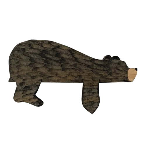 Wooden Bear Door Topper Decor,Door Topper Wall Decor Cute Bear Door Corner Sculpture,Creative Wooden Bear Shape Art Statue Decor,for Garden Living Room Bedroom Office