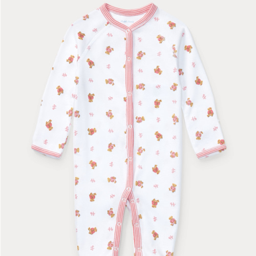 Polo Bear Cotton Footed Coverall | Ralph Lauren