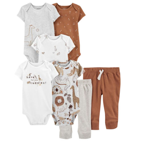 7-Piece Bodysuit Pant Set - 3M