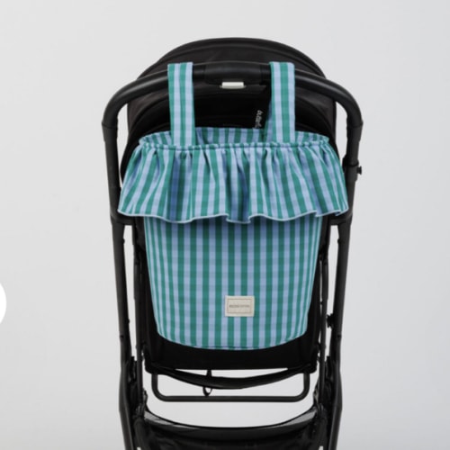 Basket Vichy - Green + Blue - Minicoton