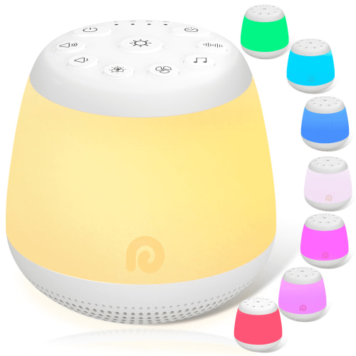 Dreamegg White Noise Sound Machine for Baby Adults Sleep with 8 Night Lights, Sleep Sound for All Ages