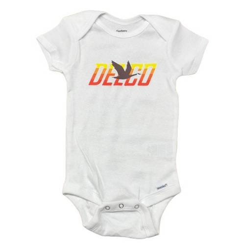 Delco Goose Baby Onesie Bodysuit White Brown ishopirish