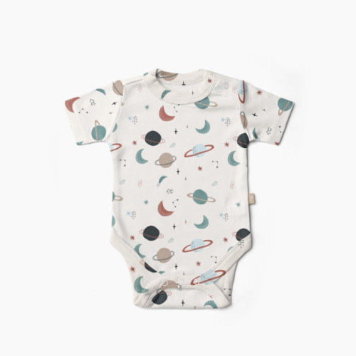 Goumi Kids x Babylist Printed Short-Sleeve Bodysuit - Comet, 0-3 M