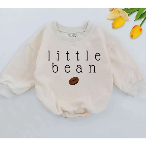 Little Bean Baby One Piece, Coffee Baby Bodysuit, Little Bean Romper, Natural Baby Outfit, Baby Clothes, Baby Newborn Girl, Baby Shower Gift - Etsy