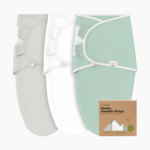 KeaBabies Soothe Swaddle Wraps (3 Pack) - Sage, One Size, 3