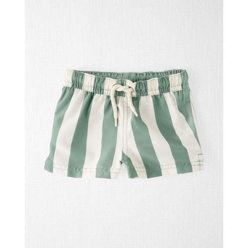 Carter's | Recycled Striped Swim Trunks | Green Stripe | 6mo